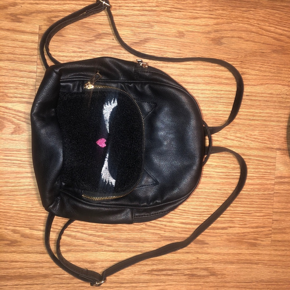 Cute Black Cat Mini Backpack